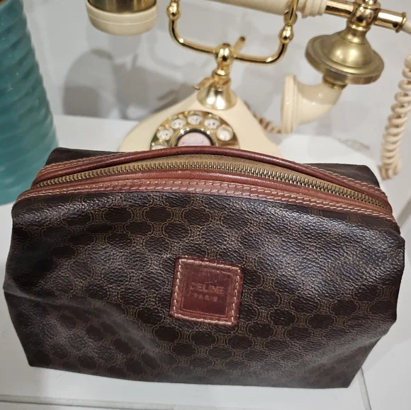 Celine | Bags | Vintage Celine Macadam Coated Canvas Cosmetic